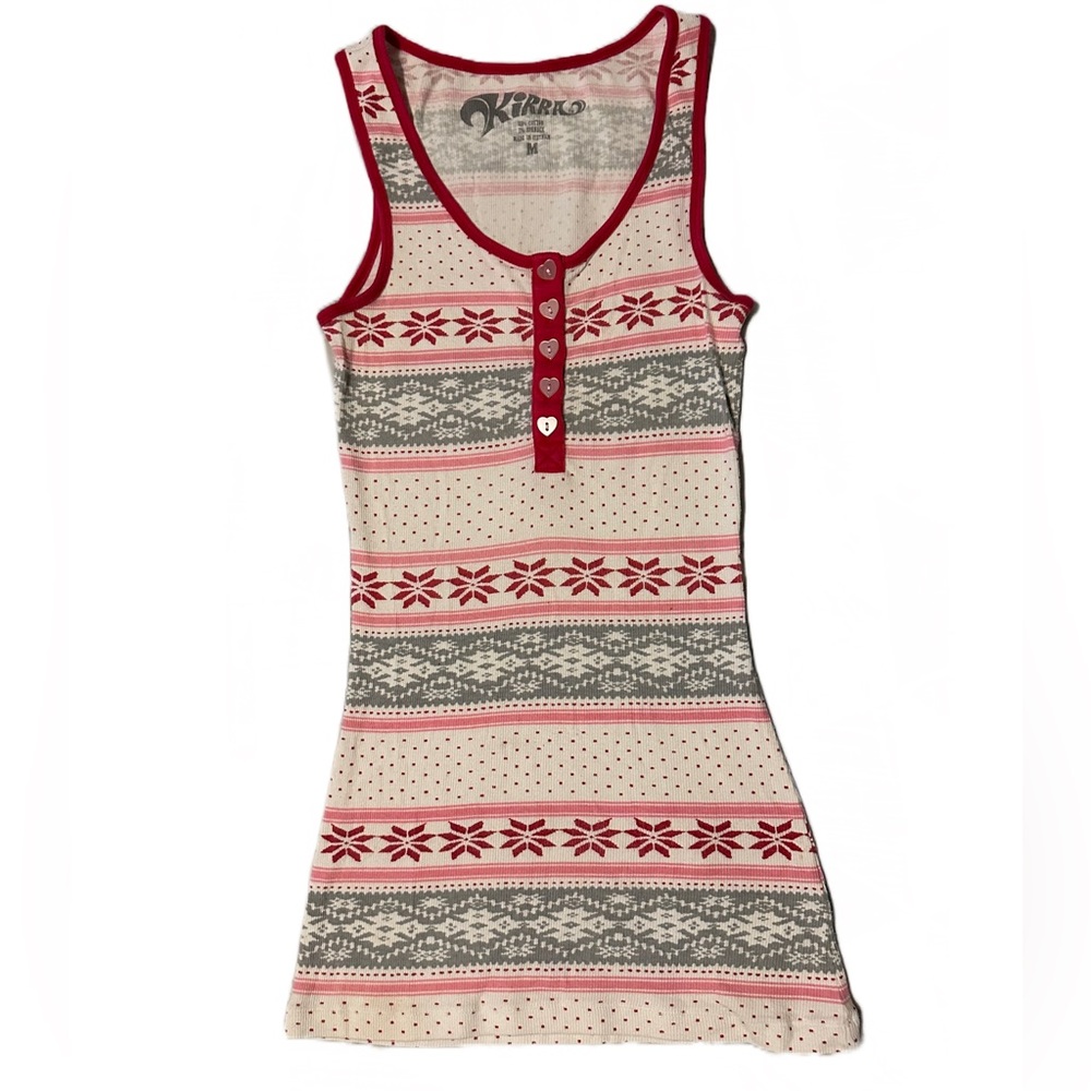 3/$20 Cute Tank Top with Heart Buttons Great Condition KIRRA Size Medium Women’s